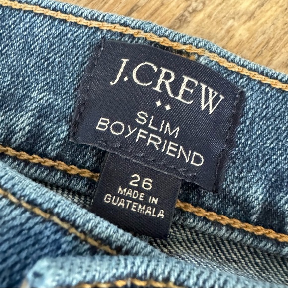 J. Crew Factory High-Rise Slim boyfriend jean in all-day stretch - Straight Leg - Picture 7 of 9